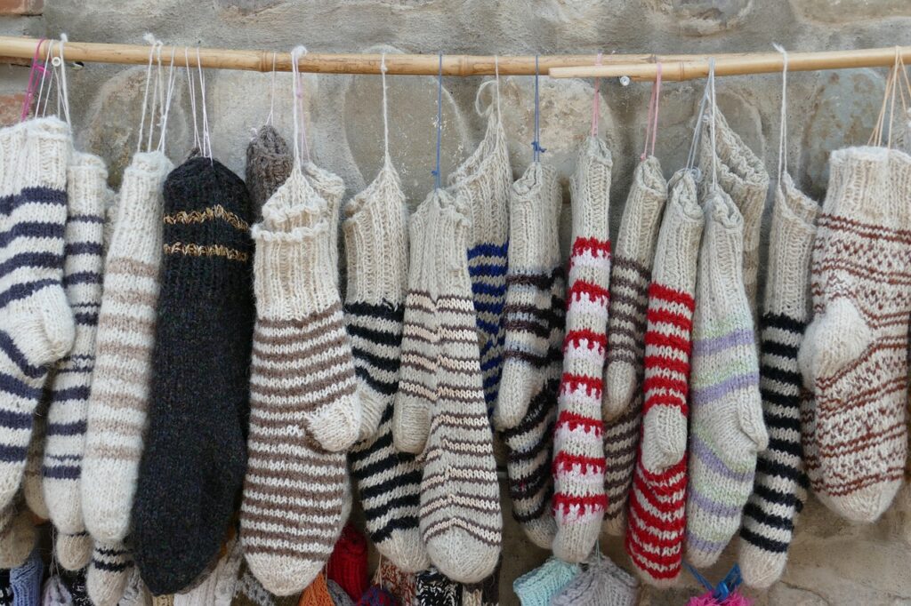 Fuzzy socks are the trendiest type of socks for lounge wear!