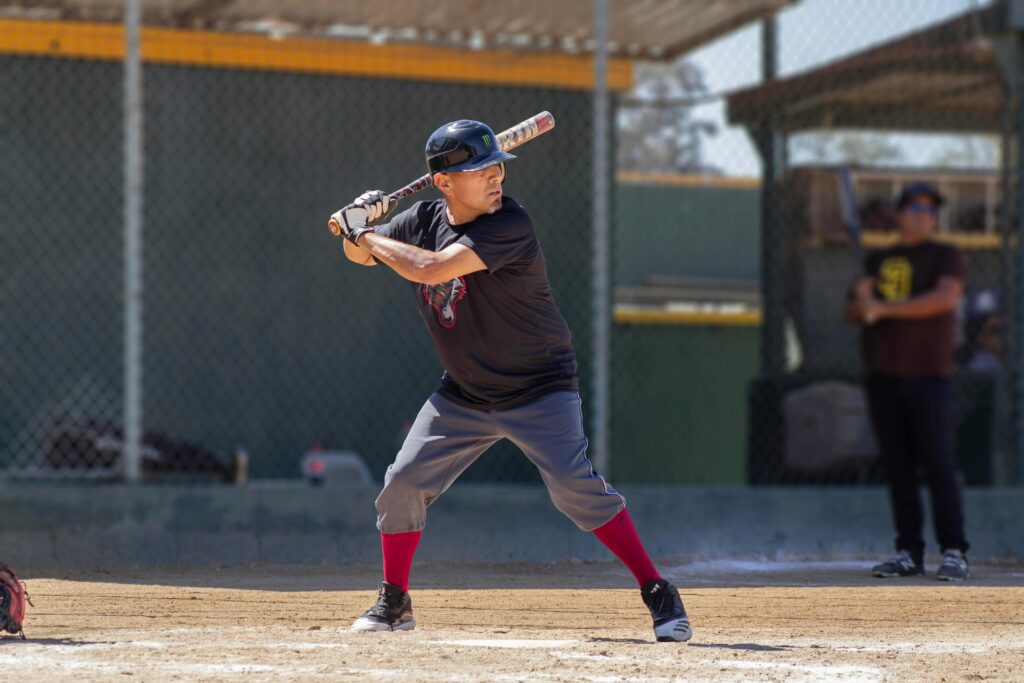 Custom baseball and softball socks with personalized colors.