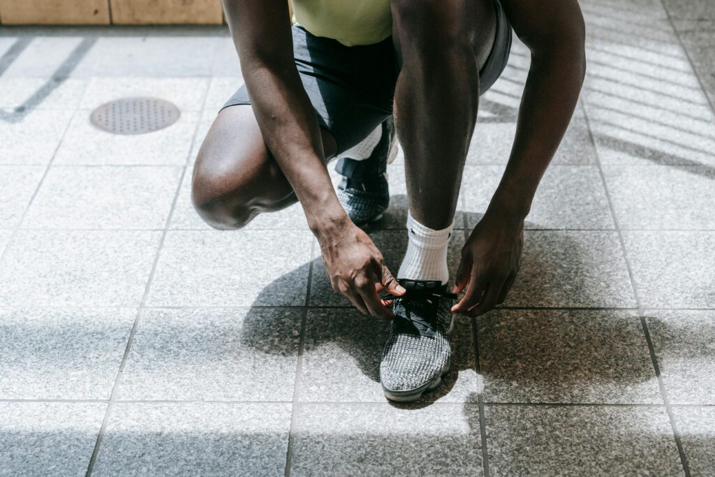 Custom running socks designed for comfort and performance.